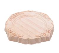 Applique Décorative Sculpté Ovale Style Européen Français, en Bois | Finition Brute Non Peinte, Bords Lisses Arrondis, Montage Facile et Amovible, pour Cadres et Portes