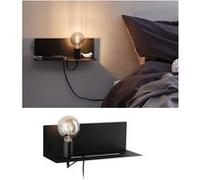 Applique Murale E27 Max.40w Usbc Métal Noir - Devara Paulmann