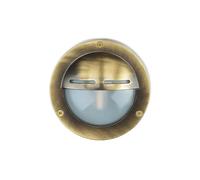 Applique d'extérieur AGIA en véritable laiton antique et verre IP64 résistant aux intempéries G9 variable lampe murale de maison de jardin applique murale lampe de bateau maritime