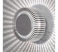 Applique DExtérieur Aluminium Led Monza Ip54 gris argenté, transparent