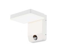 Applique d'extérieur Applique de jardin Détecteur de mouvement Blanc Aluminium IP65