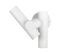 Applique d'extérieur, applique murale, lampe de jardin, spot orientable, blanc, aluminium, IP44