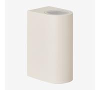 Applique D'extérieur En Aluminium Avec 2 Points Lumineux Pevot Tapioca Beige