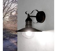 Applique d'extérieur en aluminium plastique doré antique IP44 maison de balcon L : 24 cm E27 max 60 watts maison de campagne applique murale rustique jardin