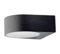 Brilliant Applique murale extérieure TYLER Noir Métal/verre Halogène IP44