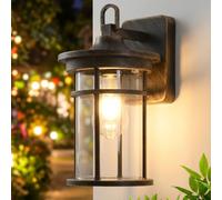 Applique d'extérieur, lampe d'extérieur vintage avec verre transparent