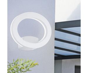 Applique d'extérieur LED anneau design spot éclairage blanc jardin balcon terrasse éclairage Eglo 78923