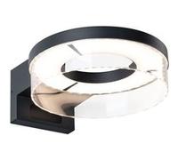 Applique d'extérieur LED Capera Détecteur de mouvement crépusculaire (IR) IP44 231mm 3000K 8W / 1,2W 700lm 230V Anthracite Aluminium Anthracite G