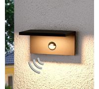 Applique DExtérieur Led Carrée Darina, Détecteur gris foncé, blanc