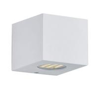 Reality Leuchten R28222631 Applique Murale d'extérieur en Plastique avec 2 Ampoules LED 2 W et 2 Ampoules LED 2 W Blanc