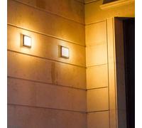 TRIO, Applique, Hondo incl. 1 x LED,SMD,3,5 Watt,3000K,330 Lm. Plastique, Blanc, Corps: Fonte daluminium, Anthracite L:14,0cm, H:14,0cm, P:6,0cm IP54 Blanc