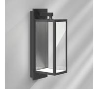 Applique D'extérieur Led Kerala Forme De Lanterne gris foncé, transparent