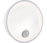 Applique d'extérieur LED Platomo Détecteur de mouvement crépusculaire (IR) résistant à l'eau de mer IP44 rond 180mm 3000K 14,5W 1200lm 230V Blanc Matière plastique Blanc G
