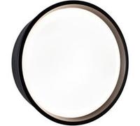Applique d'extérieur LED Platomo résistant à l'eau de mer IP44 rond 180mm 3000K 14,5W 1200lm 230V Noir Matière plastique Noir G