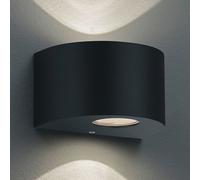 Reality Leuchten R28232632 Rosario Applique Murale d'extérieur en Plastique avec 2 Ampoules LED 2 W Noir Mat