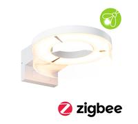 Applique D'extérieur Led Smart Home Zigbee 3.0 Capera Détecteur De Mouvement Crépusculaire (Ir) Favorable Aux Insectes Ip44 231mm Tunable Warm 12,5w 800lm 230v Blanc Aluminium