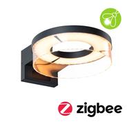 Applique D'extérieur Led Smart Home Zigbee 3.0 Capera Détecteur De Mouvement Crépusculaire (Ir) Favorable Aux Insectes Ip44 231mm Tunable Warm 12,5w 800lm 230v Anthracite Aluminium
