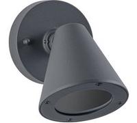 Applique d'extérieur Trian résistant à l'eau de mer IP44 rond 100x125mm max. 35W 230V Anthracite Aluminium Anthracite G