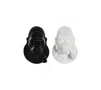 Applique DKD Home Decor Résine Gorille 2 pcs 23 19 32 cm Noir