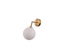 Applique dorée DORADO chambre abat-jour boule laiteuse LP-002/1W