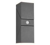 Applique Double Led Réglable Avon Anthracite IP54 Trio Lighting Détecteur de Mouvement Anthracite G