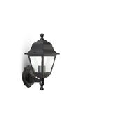 Applique E27 murale aluminium noir IP43 Sovil Nano 201 06