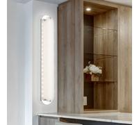 Applique murale LED en verre satiné pour miroir, applique chromée pour salon, 9W 492Lm blanc chaud, LxPxH 47x8x6 cm