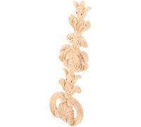 Applique en Bois Décorative Beige, Sculpture Antique Légère