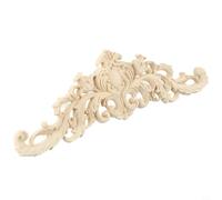 Applique en bois non peinte sculptée à la main pour projets de décoration d'intérieur, panneaux muraux, portes, miroirs, retouches d'armoire, finition