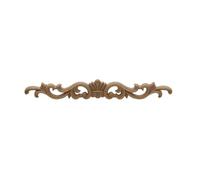 Applique en bois sculpté d'angle en chêne, autocollant décoratif pour la maison, accessoires de décoration de meubles modernes, décoration de porte artisanale, 30 cm x 4 cm