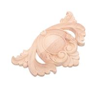 Applique en Bois Sculpté Décorative Style Européen Vintage Beige | Facile à Peindre, Installation DIY Simple, pour Rénovation de Meubles et Décoration Intérieure