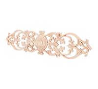 Applique en Bois Sculpté pour Meubles et Portes, Style Européen | Bois, Teinte Kaki, Usage Polyvalent, à Peindre ou Teinter, Installation Facile, pour Commode et Projets DIY