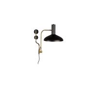 Applique en métal noir, E27, 1 ampoule, bras ajustable, orientable, murale - Dutchbone, Corri - 29xP70x49 cm