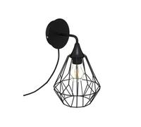 Atmosphera Applique murale Flave – métal et cuivre – Noir – D19 cm