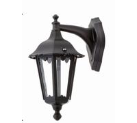 Applique Extérieur Aluminium IP44 Noir Rustique Elvira Lanterne Jardin Maison