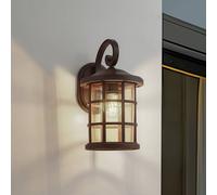 Applique extérieur Ankea Lindby, dimmable, marron, Matière Plastique, Antique, Applique Exterieur