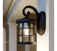 Applique extérieur Ankea Lindby, dimmable, noir, Matière Plastique, Antique, Applique Exterieur