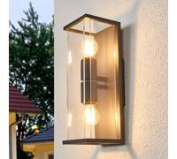 Applique extérieur Annalea Lucande, noir, Aluminium, Moderne, Applique Exterieur