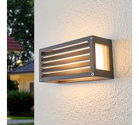 Lucande - Aurelien Cover Long Applique Murale d'Extérieur Applique Murale Dark Grey/White