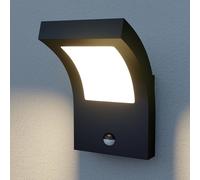 Applique extérieur avec détecteur Advik Arcchio, noir, Aluminium, Moderne