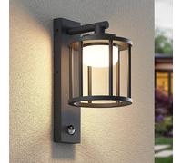Lucande Applique extérieure Berenike à intensité variable (Moderne) en Gris Aluminium (1 lampe,à GX53), pour mur extérieur/façade de maison terrasse und balcon