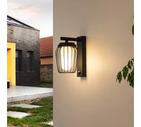 Applique extérieur avec détecteur Chandan Lucande, dimmable, noir, Aluminium, Moderne