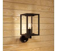 Applique extérieur avec détecteur Ferda Lucande, dimmable, noir, Aluminium, Moderne