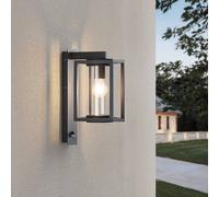 Applique extérieur avec détecteur Ferda Lucande, dimmable, noir, Aluminium, Moderne
