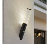 Applique extérieur avec détecteur Gavros Lindby, dimmable, noir, Aluminium, Moderne