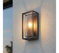 Applique extérieur avec détecteur Ismera Arcchio, dimmable, noir, Aluminium, Moderne