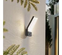 Applique extérieur avec détecteur Korvik Lindby, noir, Aluminium, Moderne