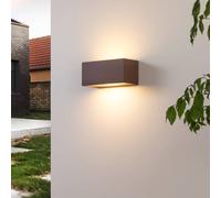 Applique extérieur BENTE Lucande, dimmable, marron, Aluminium, Moderne, Applique Exterieur