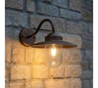 Applique extérieur Bilma Lindby, dimmable, marron, Aluminium, Moderne, Applique Exterieur