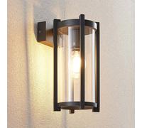 Applique extérieur Brienne Lucande, dimmable, noir, Aluminium, Moderne, Applique Exterieur